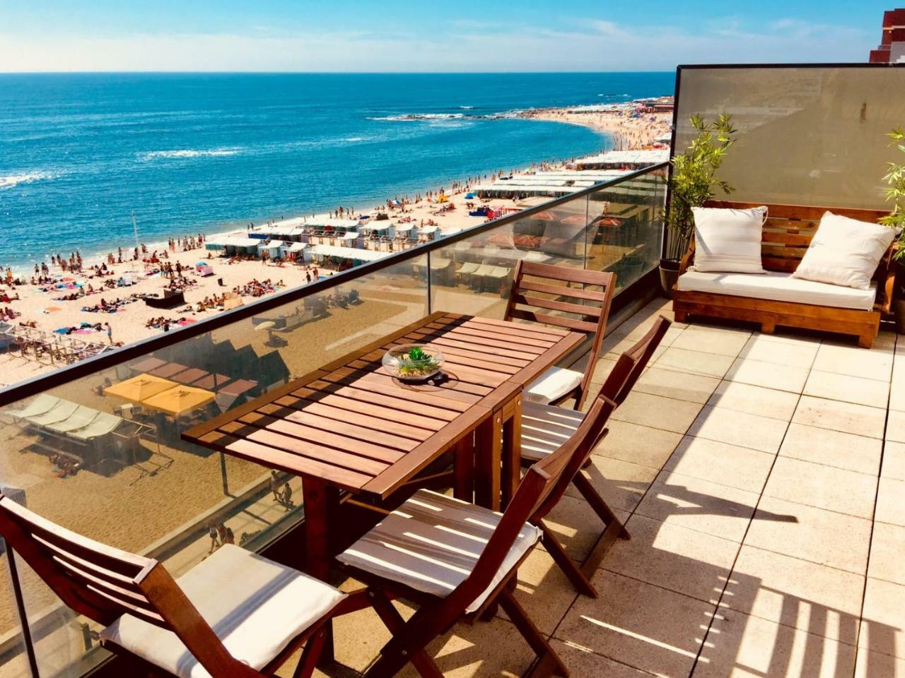 Front Beach Apartment Póvoa de Varzim Buitenkant foto